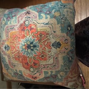 Multicolor Decorative Throw Pillow. Set of 2